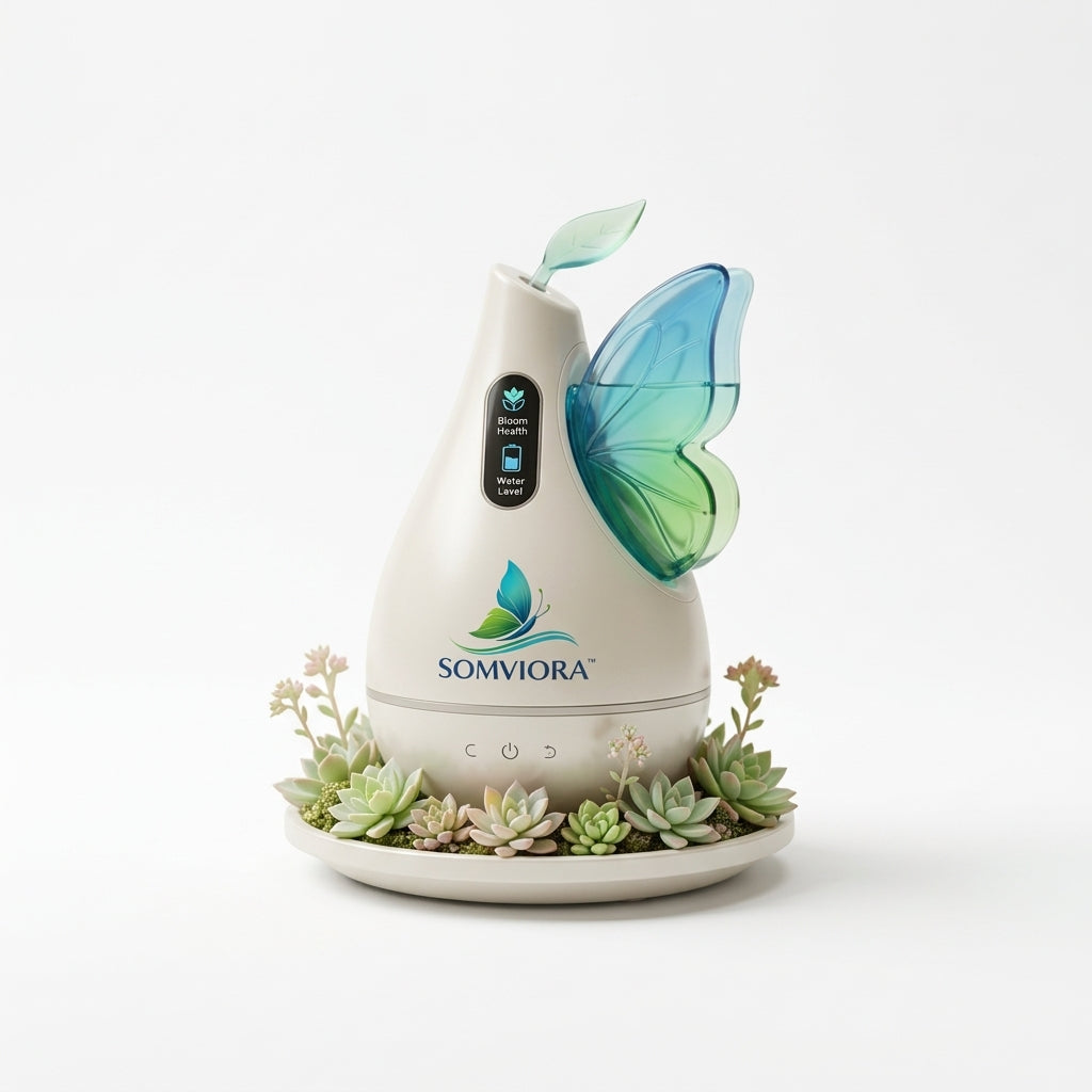 Somviora™ Aero-Bloom Hybrid Mist Diffuser & Smart Plante