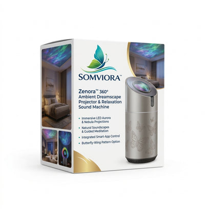 Somviora™ 360° Ambient Dreamscape Projector & Relaxation Sound Machine